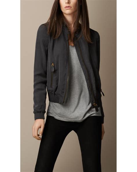 burberry women's bomber jacket|burberry lightweight jacket women.